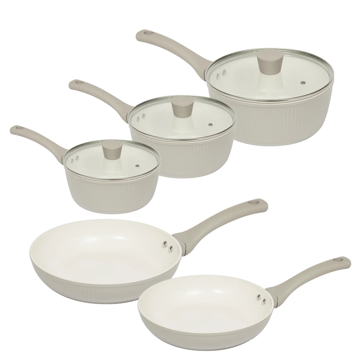 Haden 213099 5 Piece Cookware Set – Putty Beige