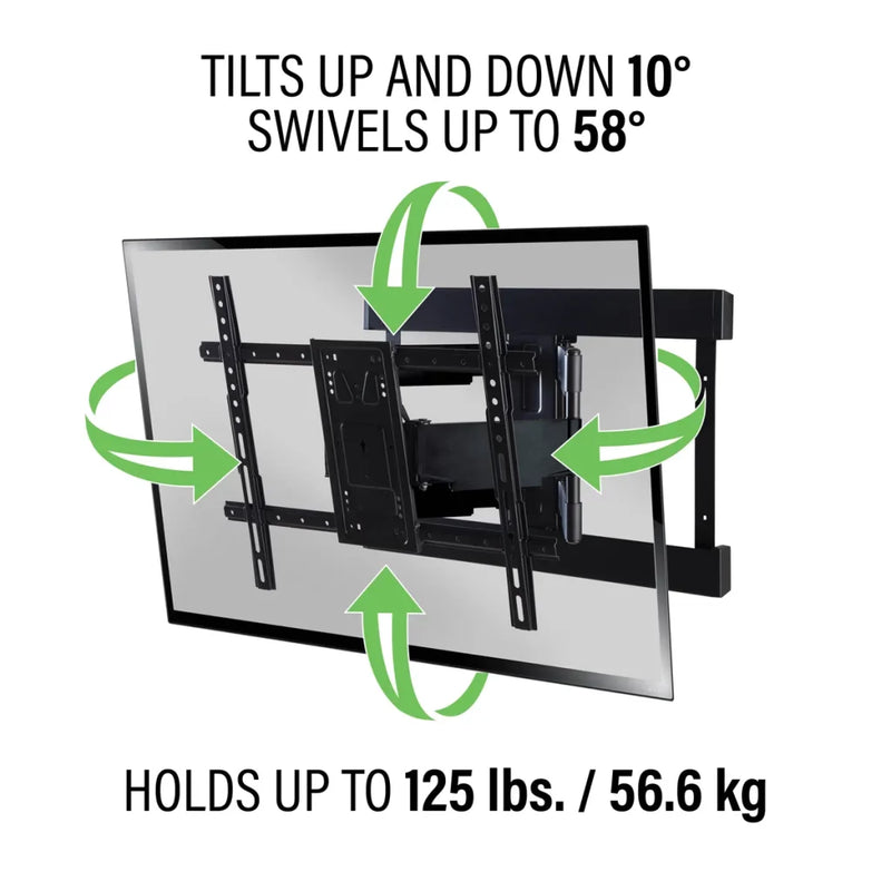 Sanus VLFS820-B2 Super Slim Wall Mount Full Motion TV Wall Bracket For 40 to 90 inch TV's-3