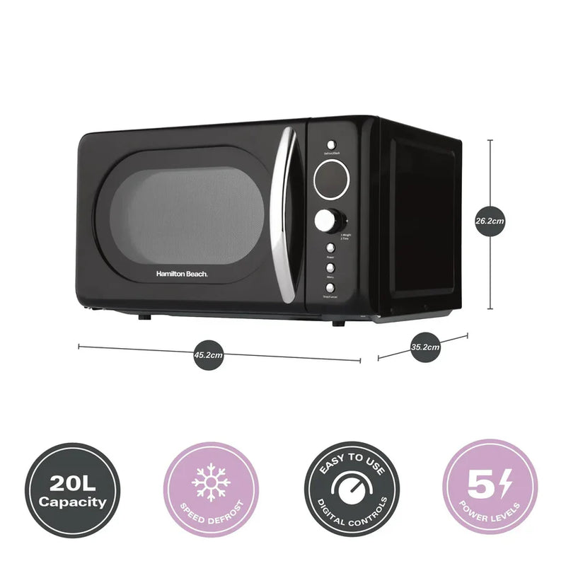 Hamilton Beach 20L Retro Microwave HB70H20-3