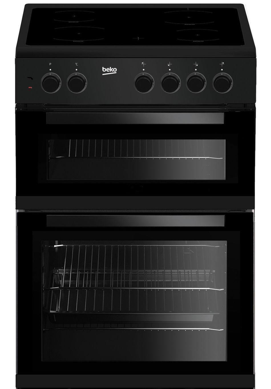 Beko FTC6701K 60cm Twin Cavity Ceramic Cooker - Black