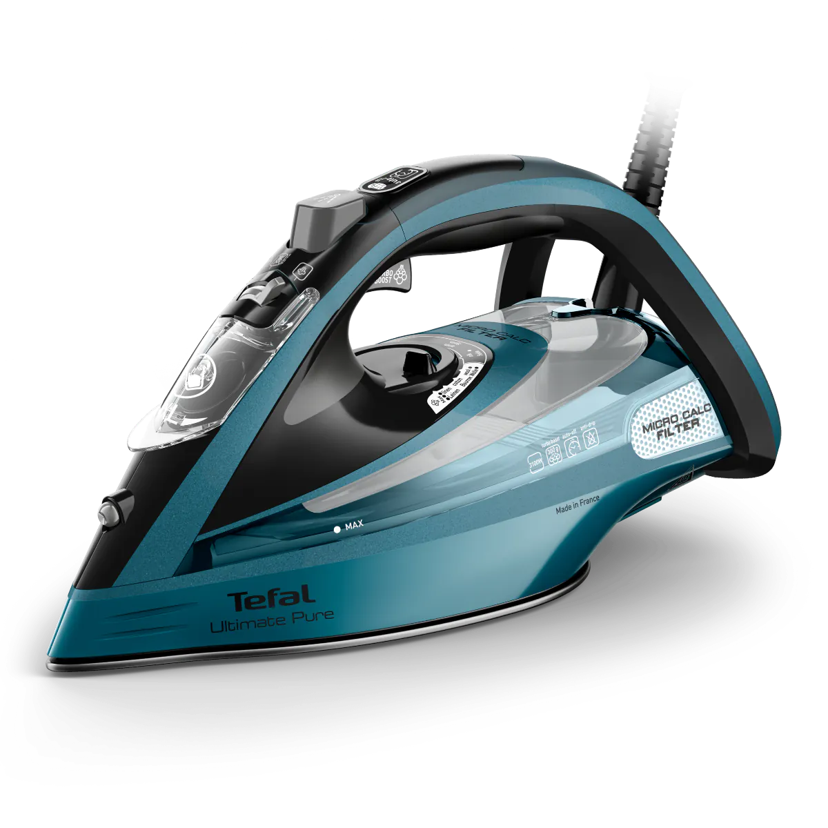 Tefal FV9853 Ultimate Pure-High Performance Steam Iron - Blue/Black