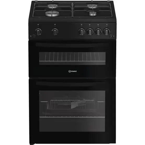 Indesit IDG6GB 60cm Gas Cooker - Black