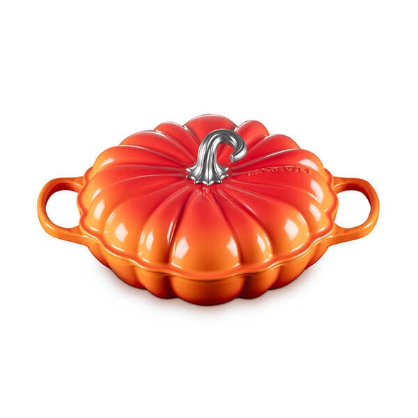 Le Creuset 28cm Volcanic Cast Iron Pumpkin Shallow Casserole