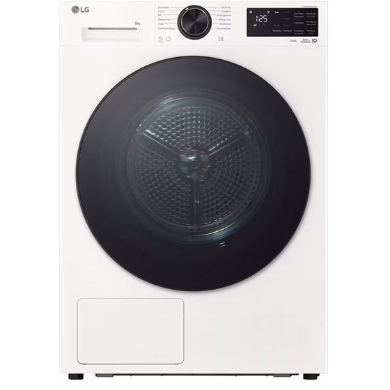 LG RHX5009TWB 9kg heat pump tumble dryer, front view