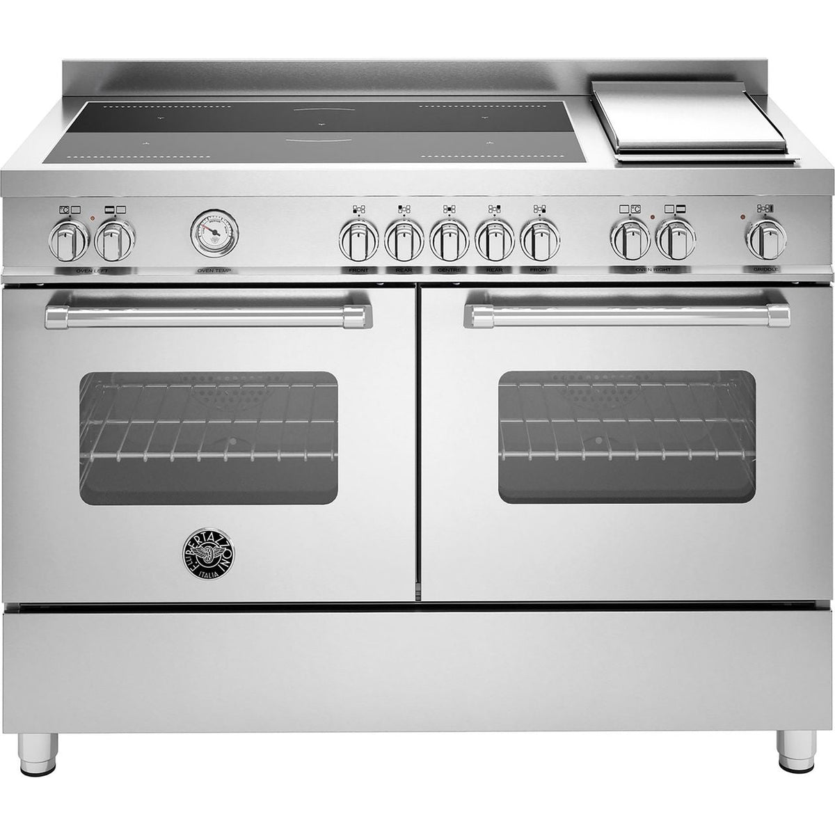 Bertazzoni MAS125I2EXT Master Deluxe 120cm Induction Range Cooker - Stainless steel