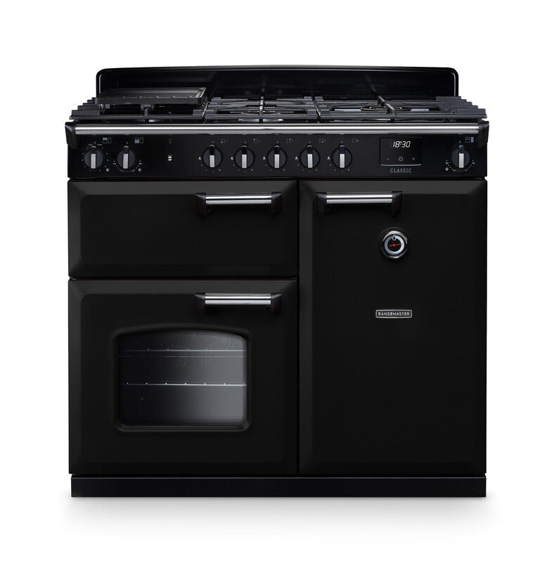 Rangemaster Classic Gloss Black Chrome