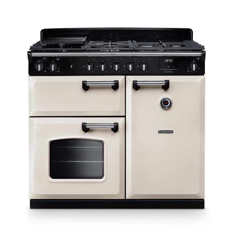 Rangemaster Classic Pale Cream Chrome