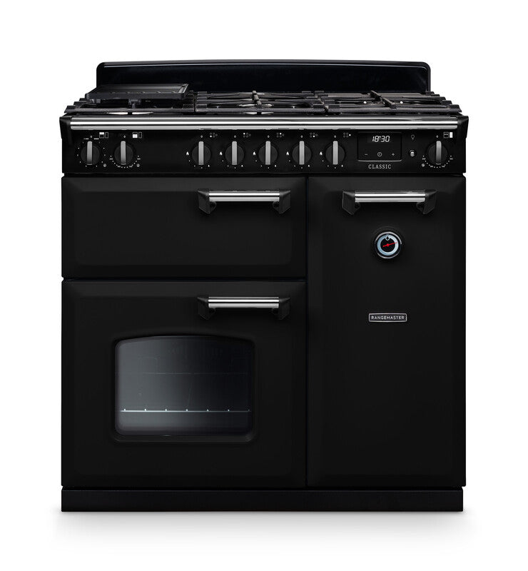 Rangemaster Classic Gloss Black Chrome