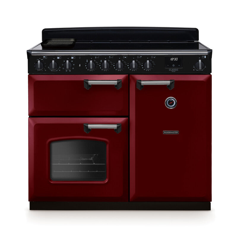 Rangemaster Classic Deluxe Bordeaux Chrome