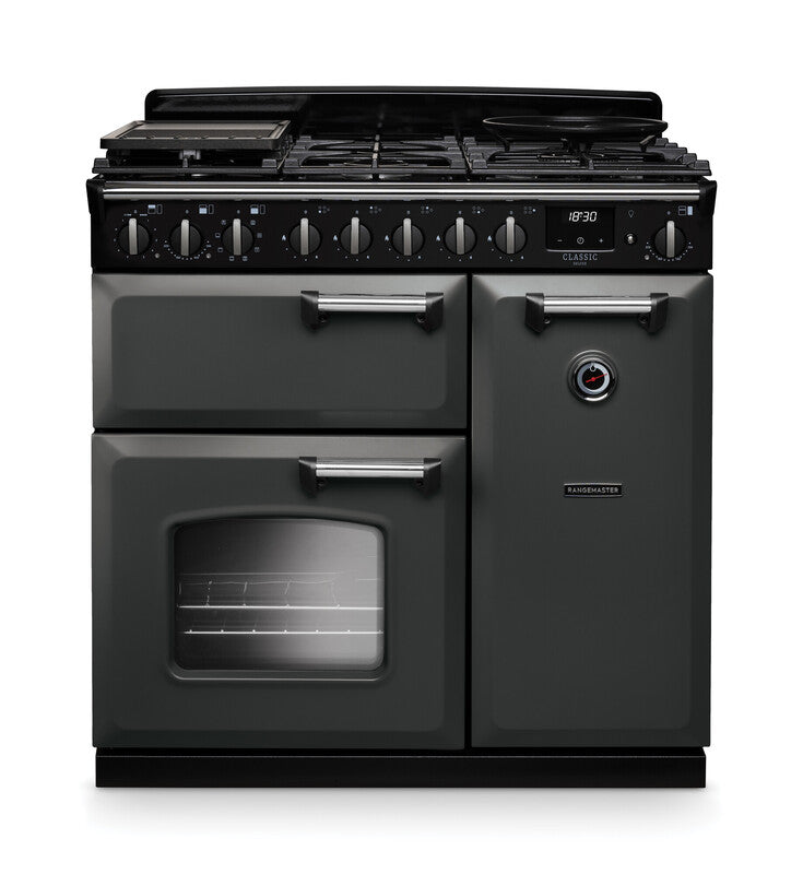Rangemaster Classic Deluxe Slate Chrome