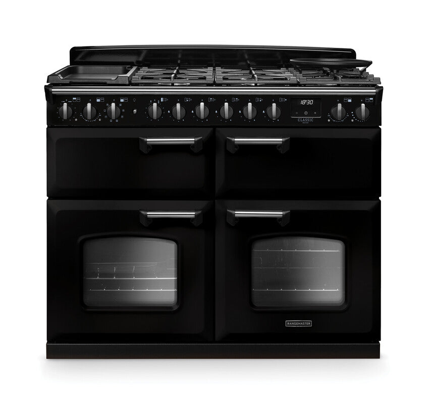 Rangemaster Classic Deluxe Gloss Black Chrome