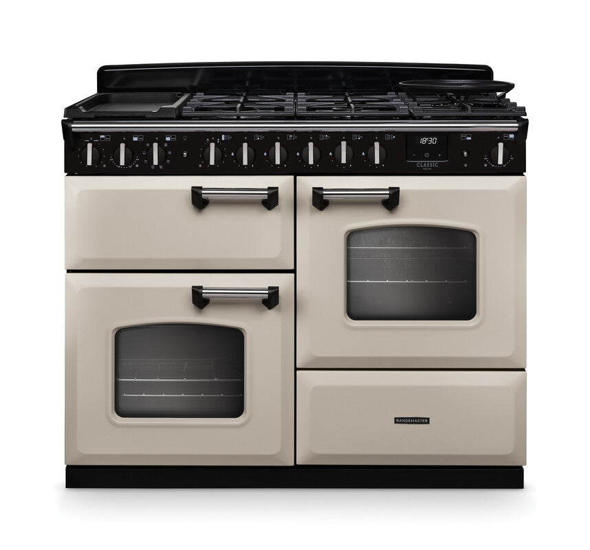 Rangemaster Classic Deluxe Pale Cream Chrome