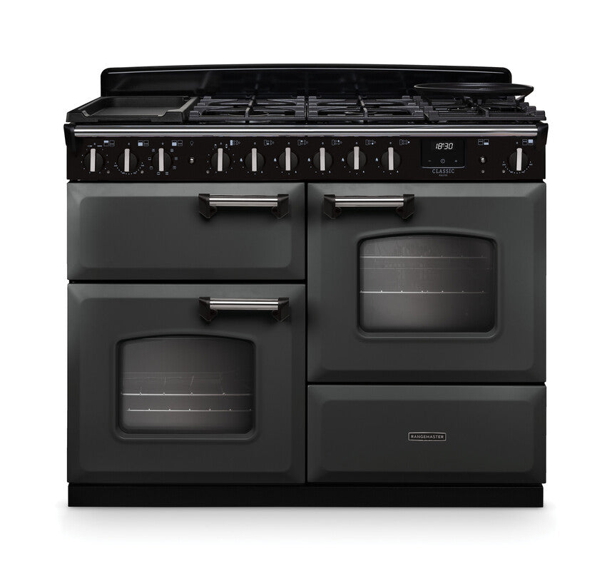 Rangemaster Classic Deluxe Slate Chrome
