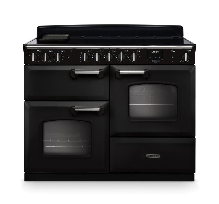Rangemaster Classic Deluxe Charcoal Black Chrome