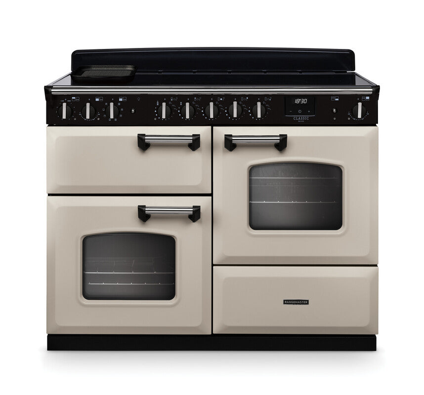Rangemaster Classic Deluxe Pale Cream Chrome