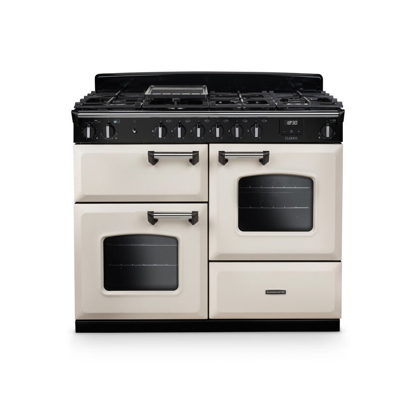 Rangemaster Classic Pale Cream Chrome