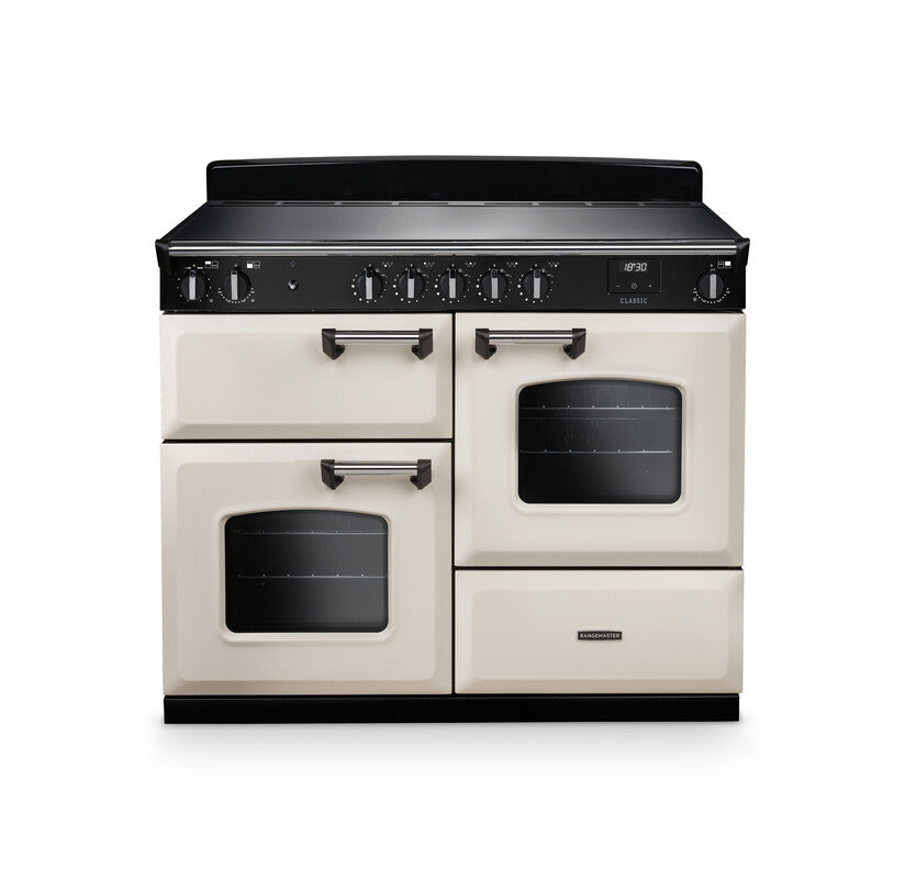 Rangemaster Classic Pale Cream Chrome