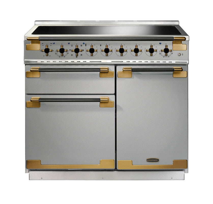 Rangemaster Elise Luxe Stainless Steel Black / Antique Brass