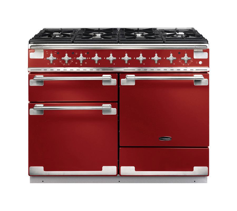Rangemaster Elise Cherry Red Brushed Nickel