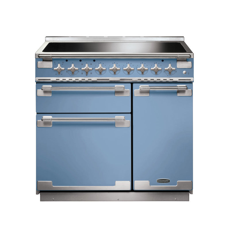 Rangemaster Elise China Blue Brushed Nickel