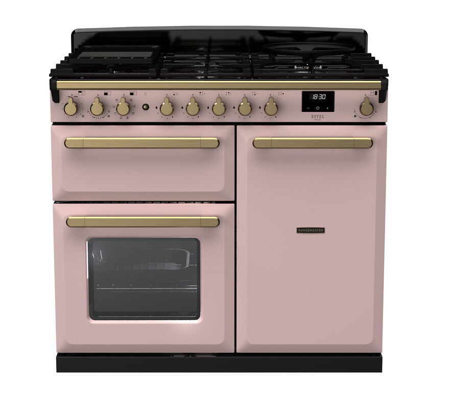 Rangemaster Estel Deluxe Pale Pink Antique Brass