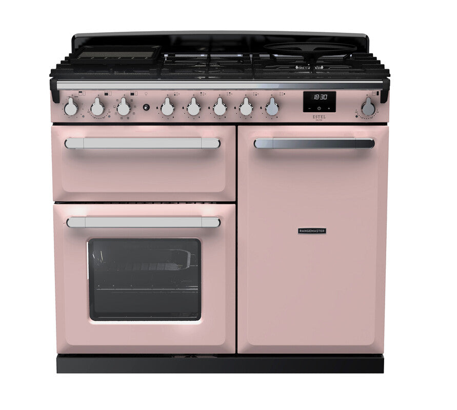 Rangemaster Estel Deluxe Pale Pink Chrome