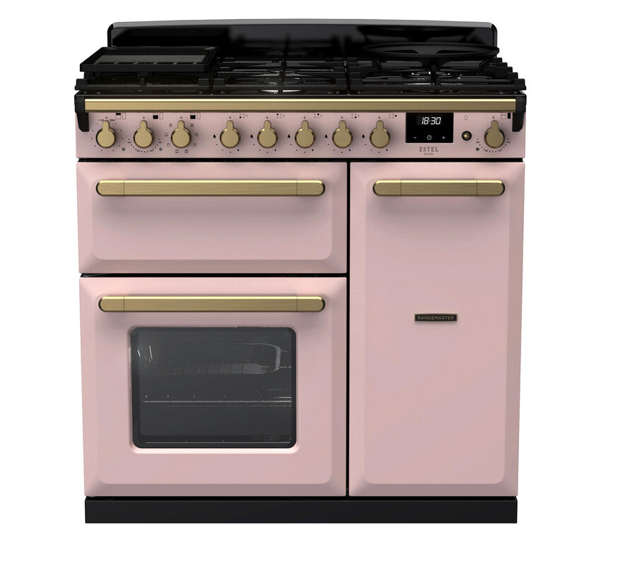 Rangemaster Estel Deluxe Pale Pink Antique Brass