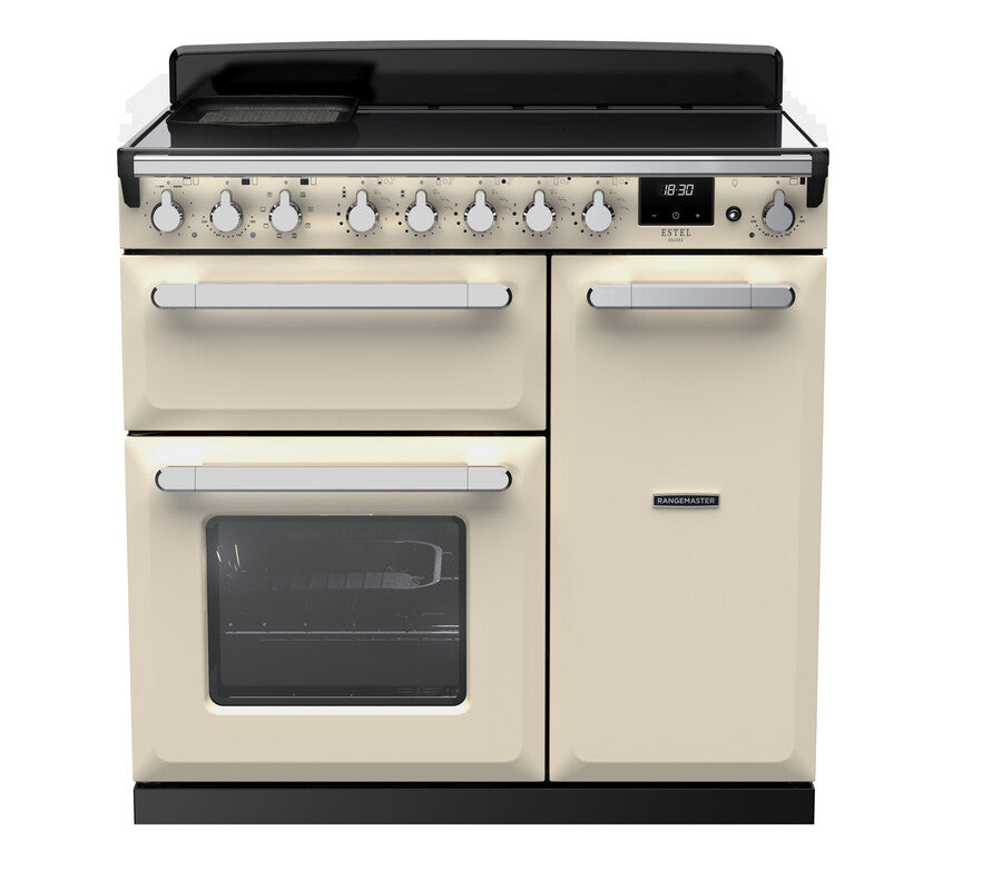 Rangemaster Estel Deluxe Pale Cream Chrome