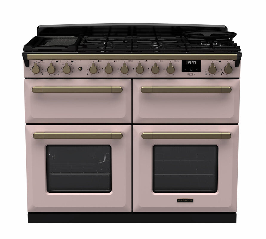 Rangemaster Estel Deluxe Pale Pink Antique Brass