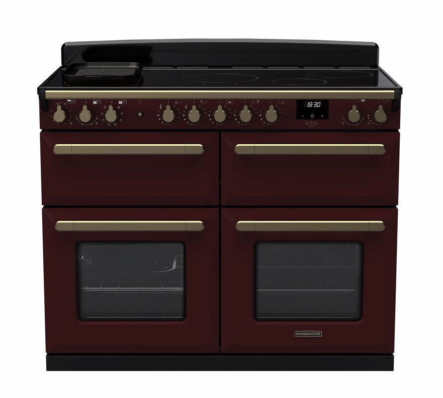 Rangemaster Estel Deluxe Bordeaux Antique Brass