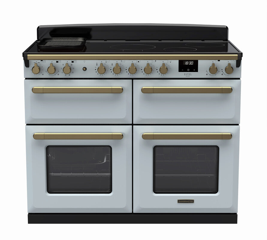 Rangemaster Estel Deluxe Misty Blue Antique Brass