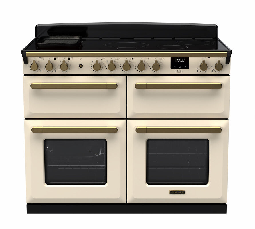 Rangemaster Estel Deluxe Pale Cream Antique Brass