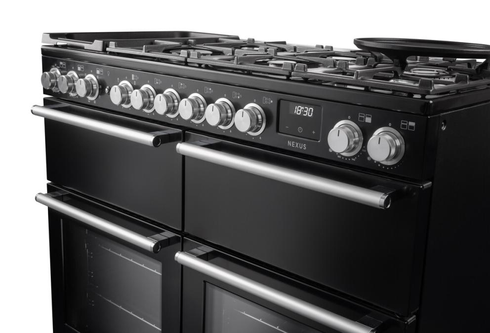 Rangemaster Nexus Luxe Gloss Black Chrome