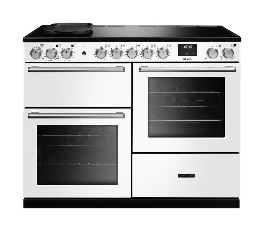 Rangemaster Nexus Luxe White Chrome