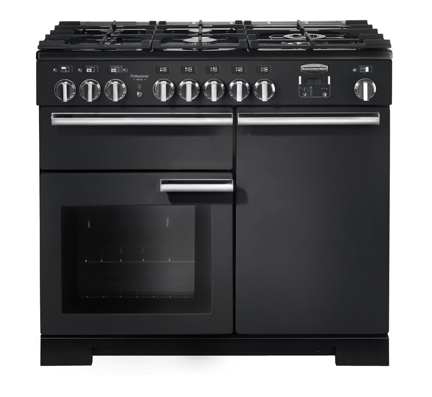 Rangemaster Professional Deluxe PDL Charcoal Black Chrome