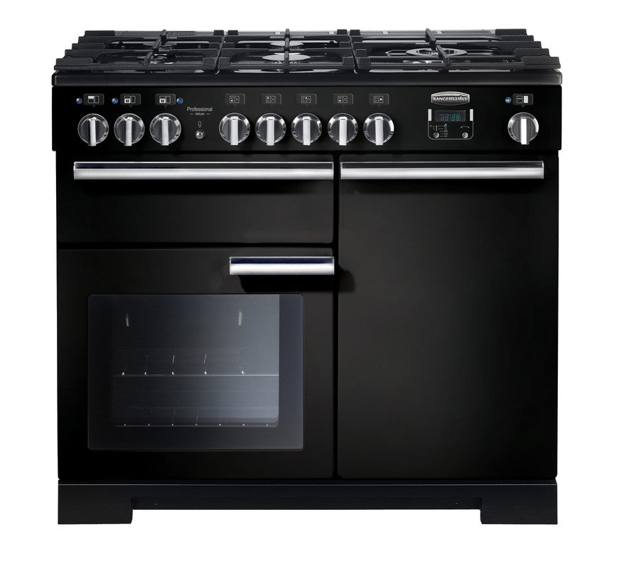 Rangemaster Professional Deluxe PDL Gloss Black Chrome