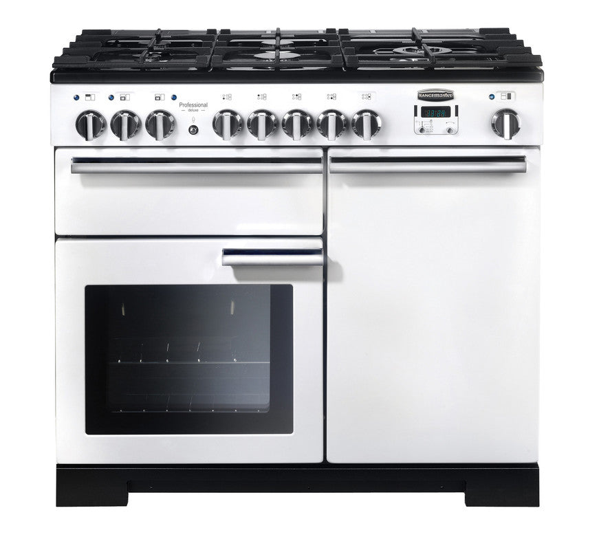Rangemaster Professional Deluxe PDL White Chrome