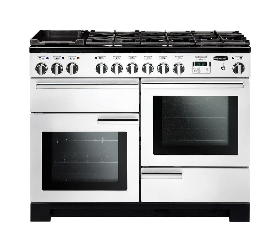 Rangemaster Professional Deluxe PDL White Chrome