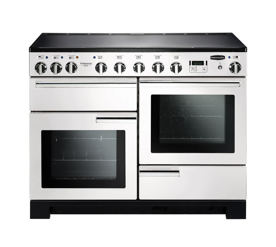 Rangemaster Professional Deluxe PDL White Chrome