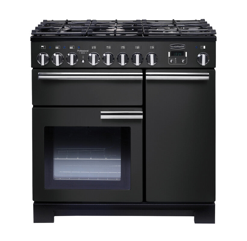 Rangemaster Professional Deluxe PDL Charcoal Black Chrome