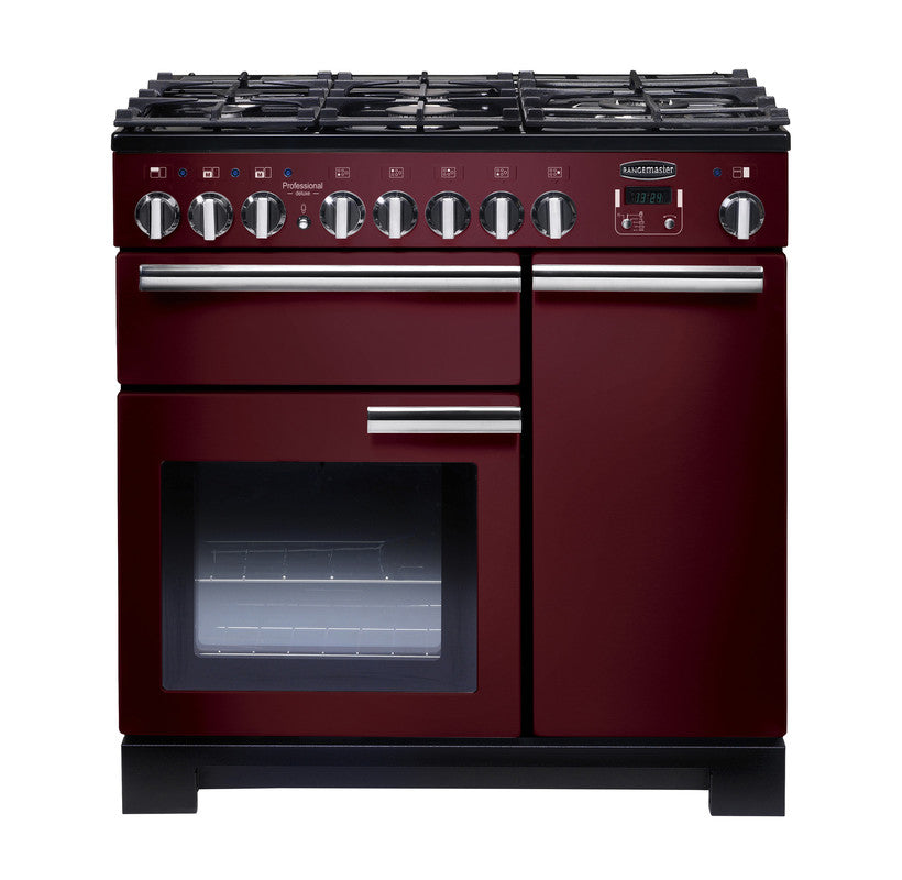Rangemaster Professional Deluxe PDL Cranberry Chrome