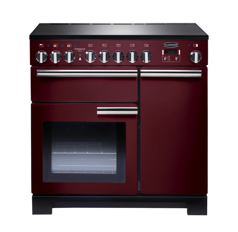 Rangemaster Professional Deluxe PDL Cranberry Chrome