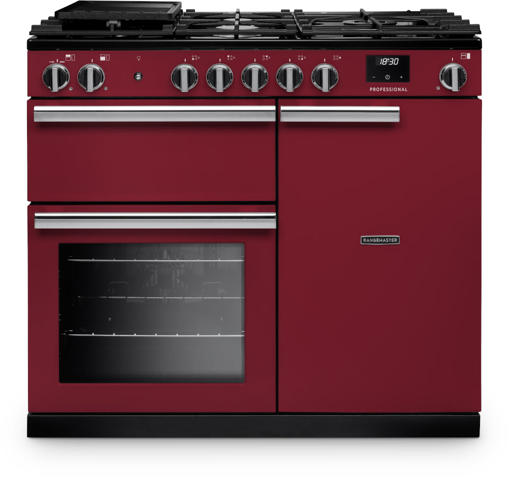 Rangemaster Professional Bordeaux Chrome