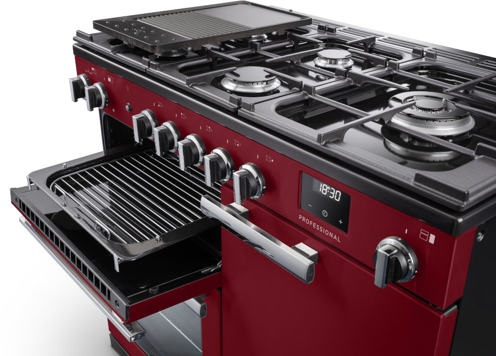 Rangemaster Professional Bordeaux Chrome