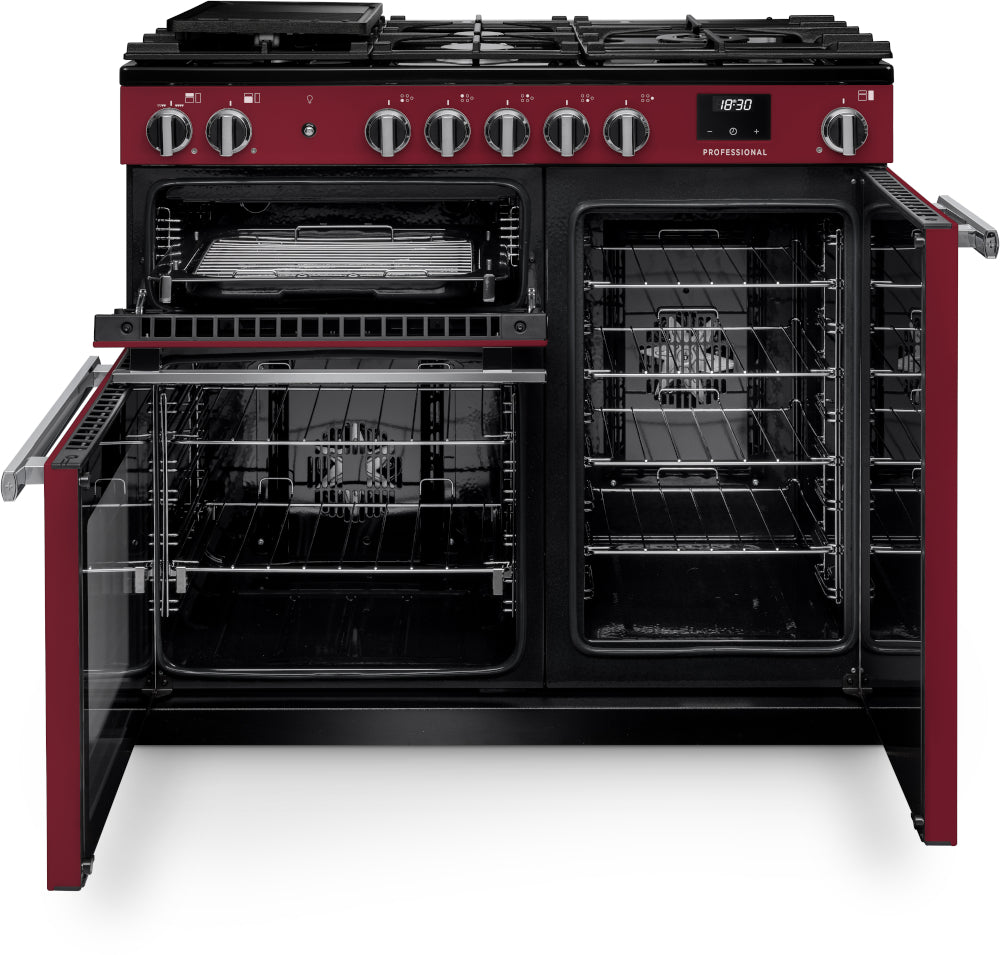 Rangemaster Professional Bordeaux Chrome