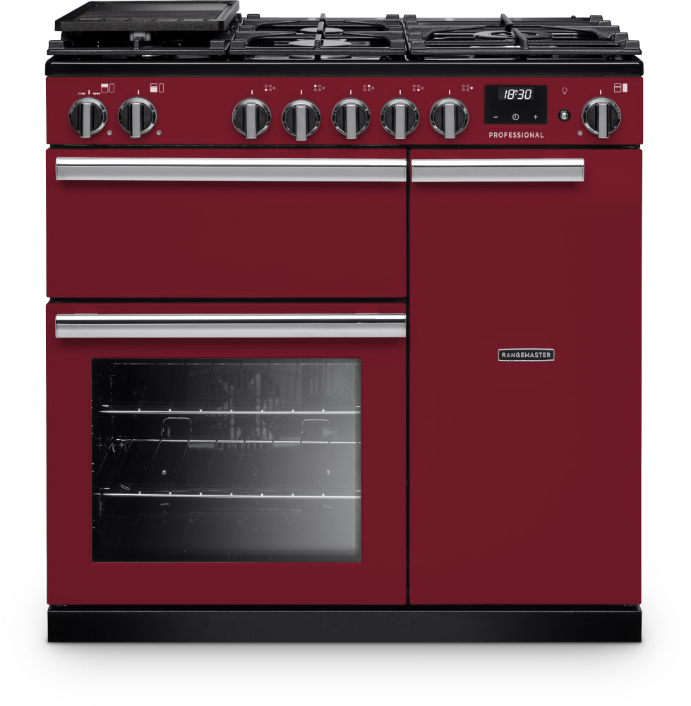 Rangemaster Professional Bordeaux Chrome