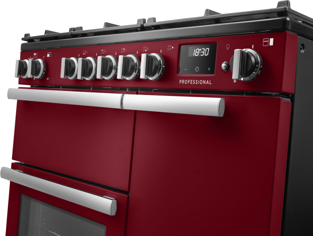 Rangemaster Professional Bordeaux Chrome