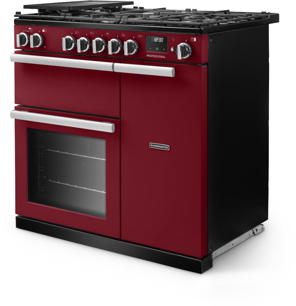 Rangemaster Professional Bordeaux Chrome