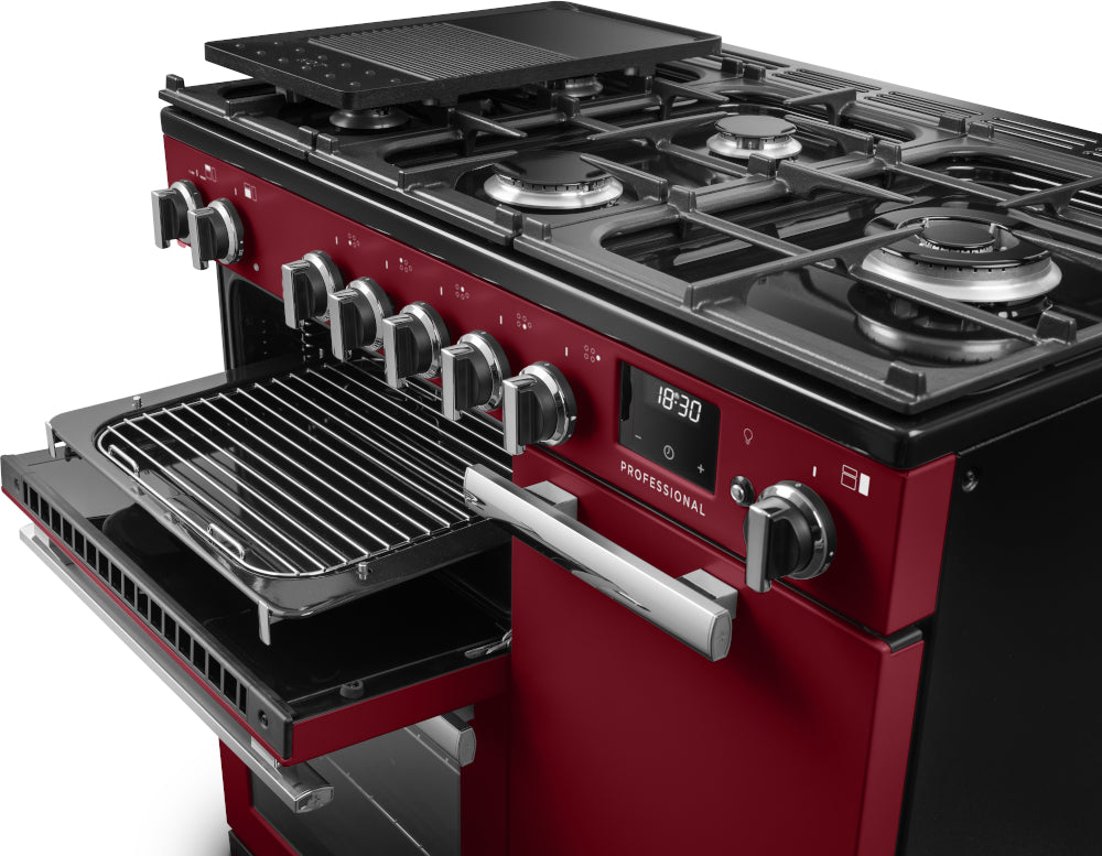 Rangemaster Professional Bordeaux Chrome