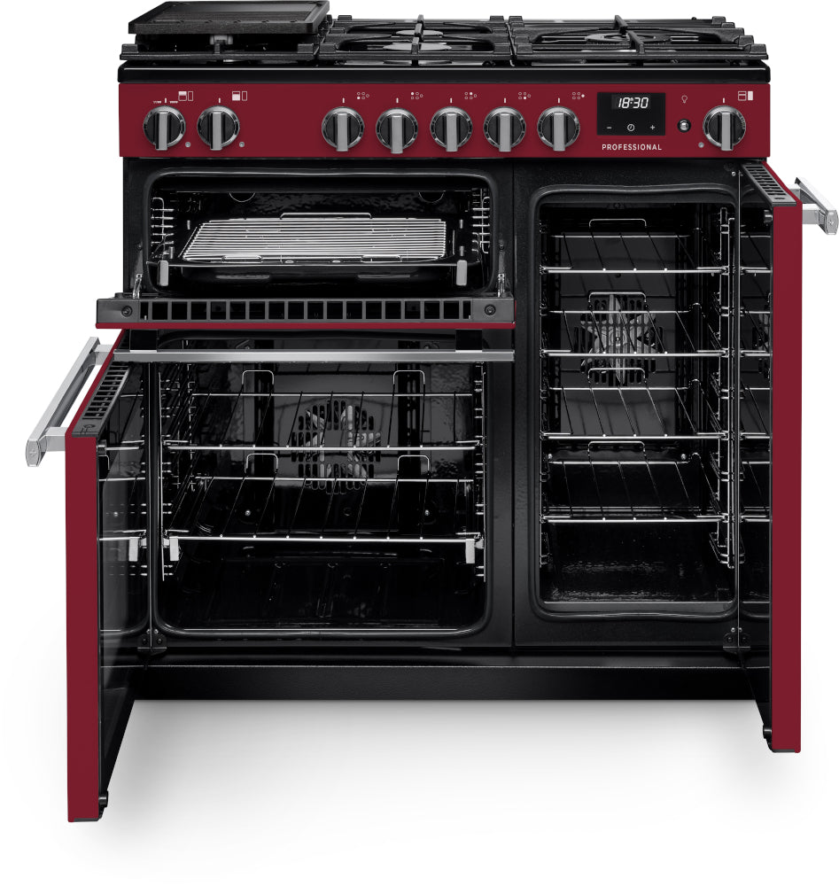 Rangemaster Professional Bordeaux Chrome